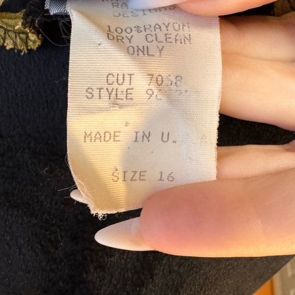 RABBIT RABBIT RABBIT VINTAGE Y2K Floral Grunge Whimsigoth Maxi Dress VGVC - Picture 4 of 6